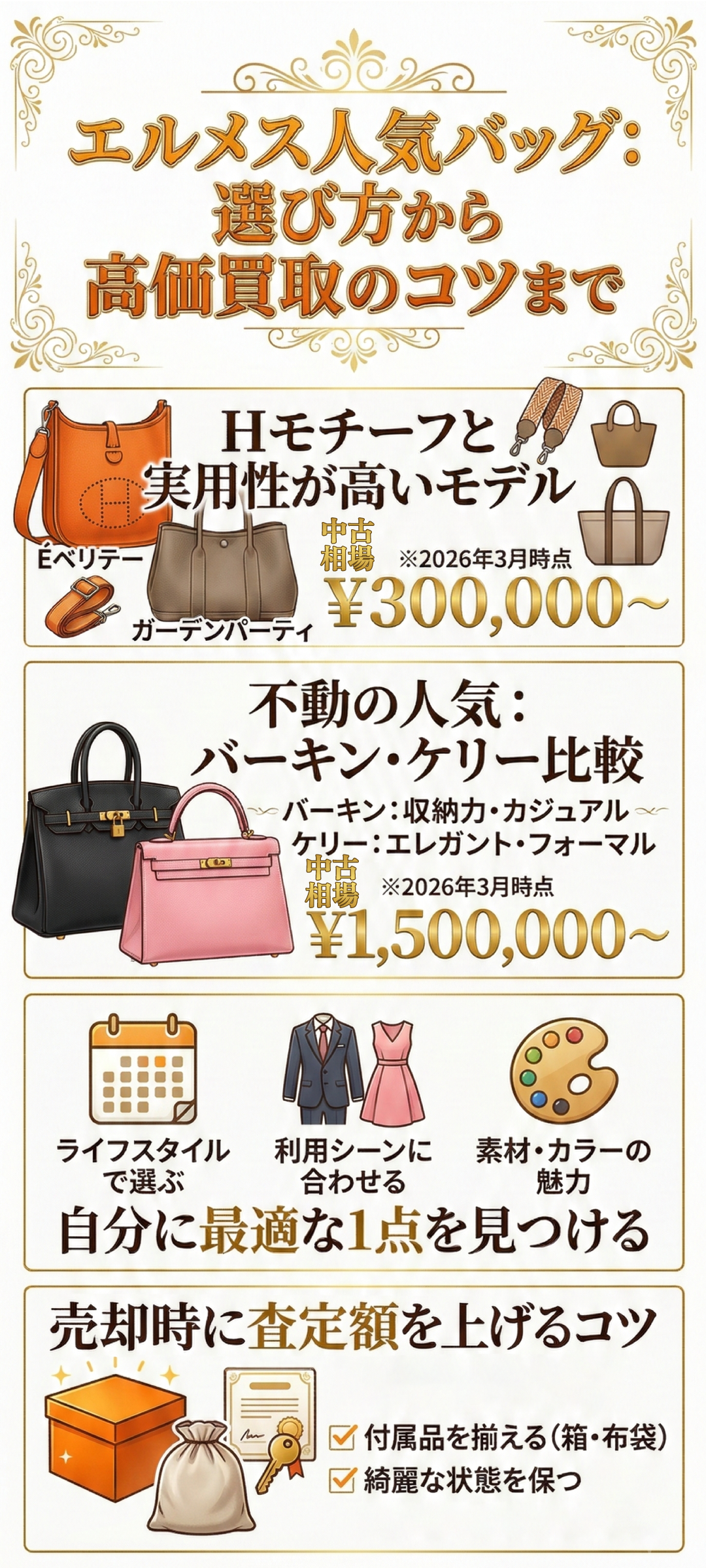 エルメスのイニシャルバッグとは?人気モデルの相場・選び方・高く売るコツを徹底解説