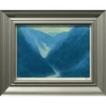 絵画 東山魁夷 雲上がる峡