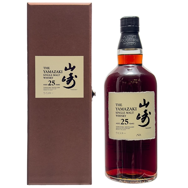 サントリーシングルモルトウイスキー山崎25年 700ml瓶ス