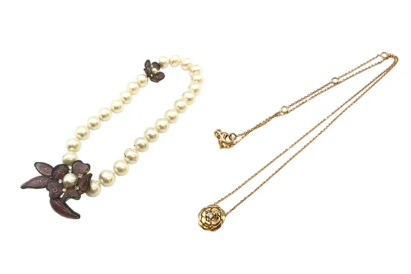 シャネル ネックレス/ペンダントトップ 125g シャネル カメリアコレクション ネックレス