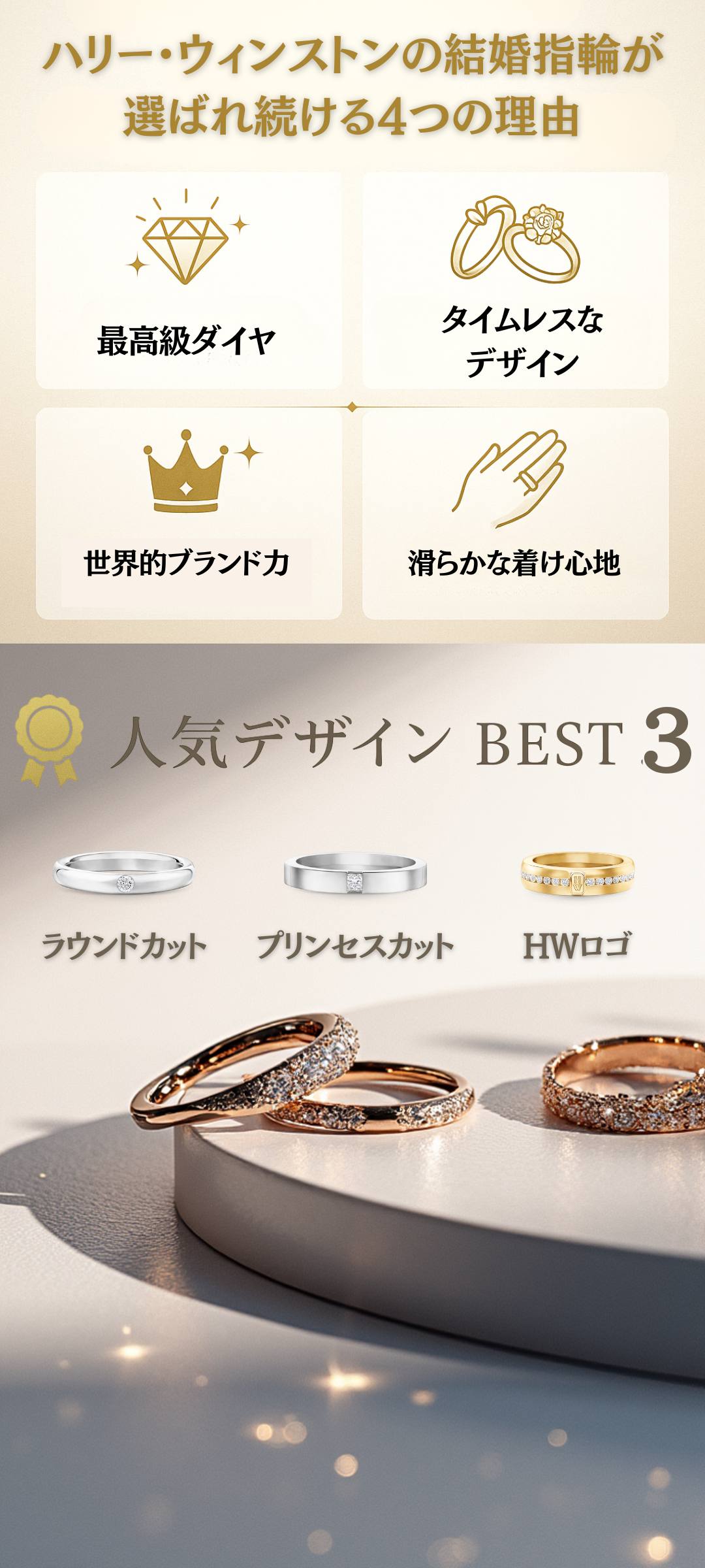 ハリー・ウィンストンの結婚指輪が人気の理由とは？おすすめ商品や選び方まで徹底解説
