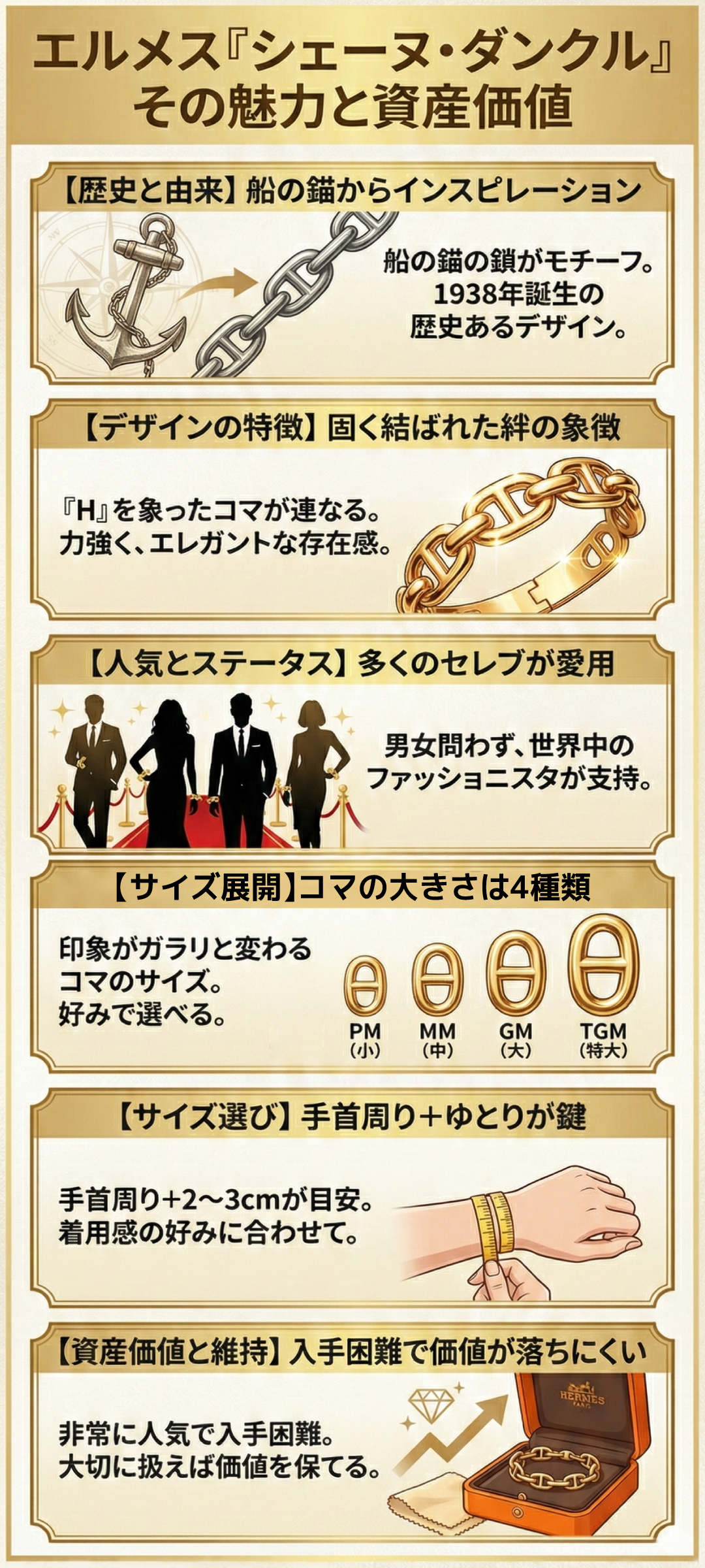 シェーヌ・ダンクルを愛用する芸能人とは？人気芸能人の着用モデルとエルメスの資産価値を解説