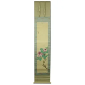 掛け軸 川合玉堂 牡丹