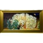 絵画 横山大観 夜桜(左隻)