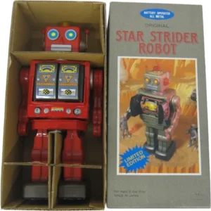 BATTERY OPERATED ALL META「ORIGINAL STAR STRIDER ROBOT」 ブリキロボット