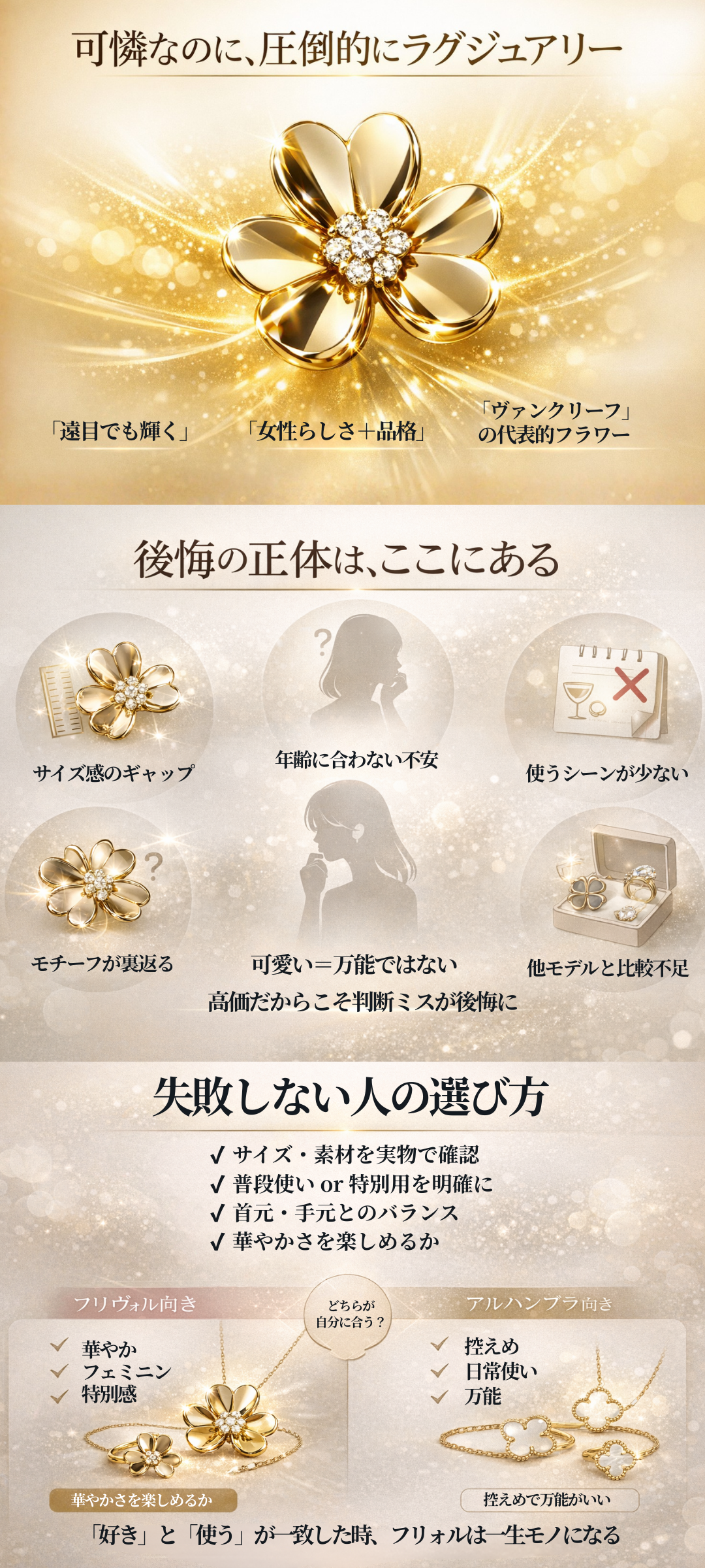 ヴァンクリーフのフリヴォルは後悔する？その理由や年齢層・購入前の注意点も解説