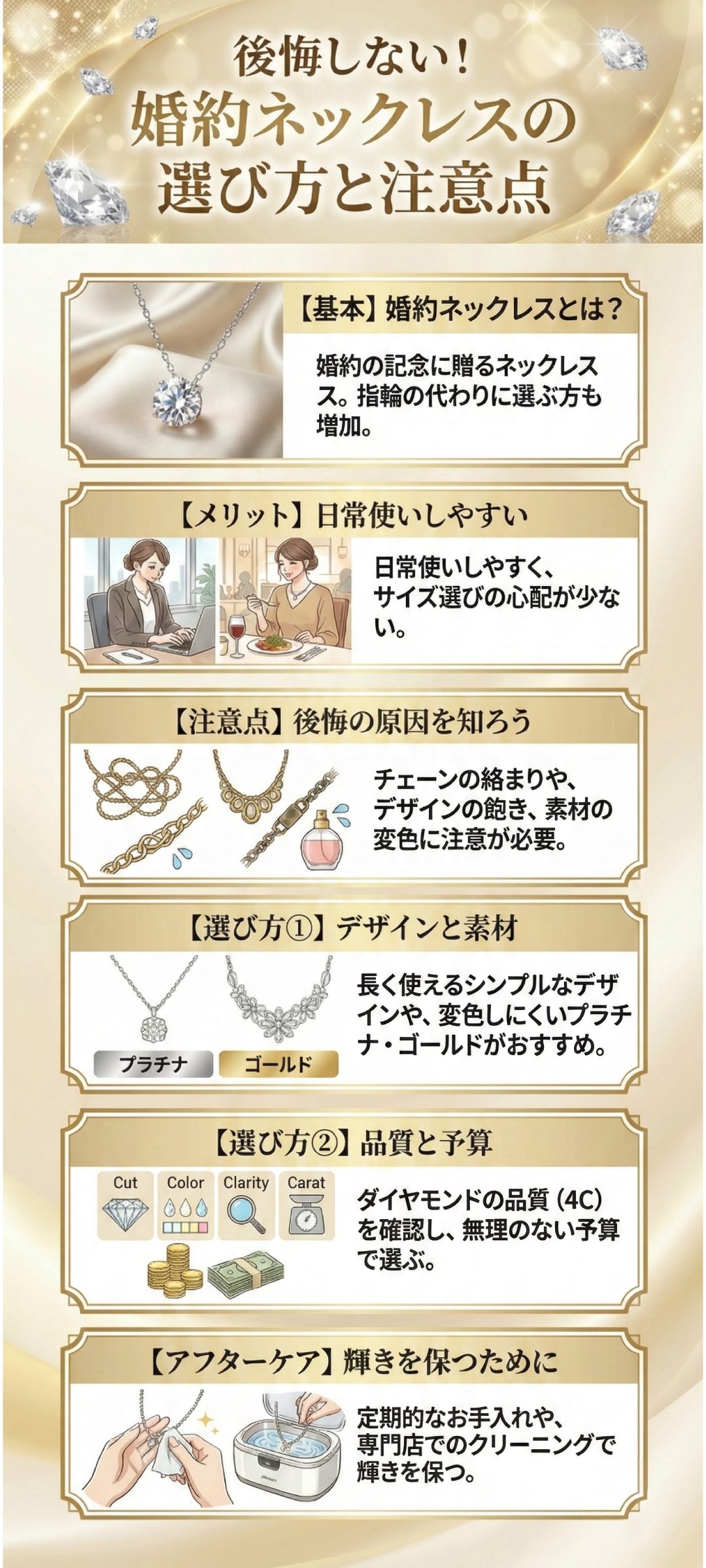 婚約ネックレスはやめた方がいい？後悔する理由と成功する選び方