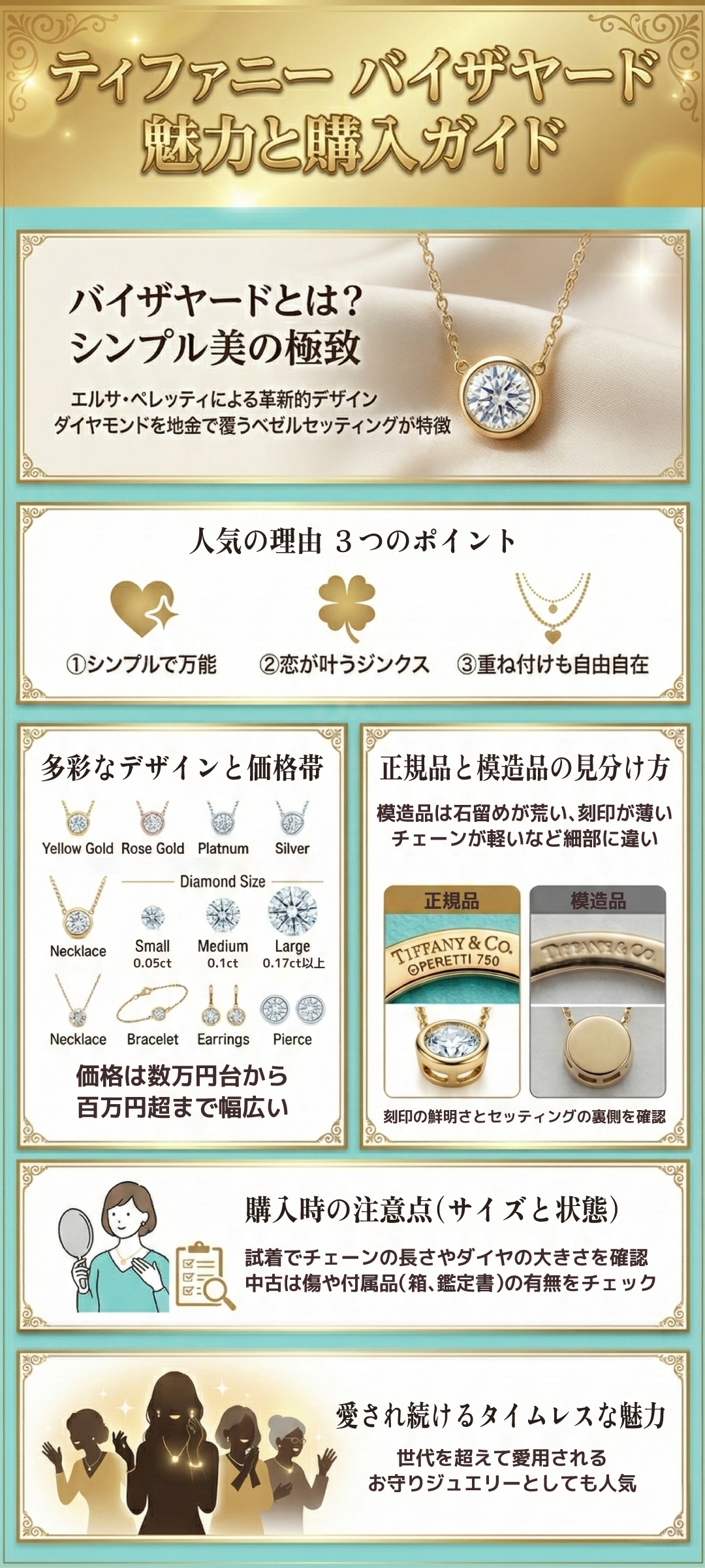 ティファニー バイザヤードの特徴を徹底解説！人気の理由や偽物の見分け方までご紹介