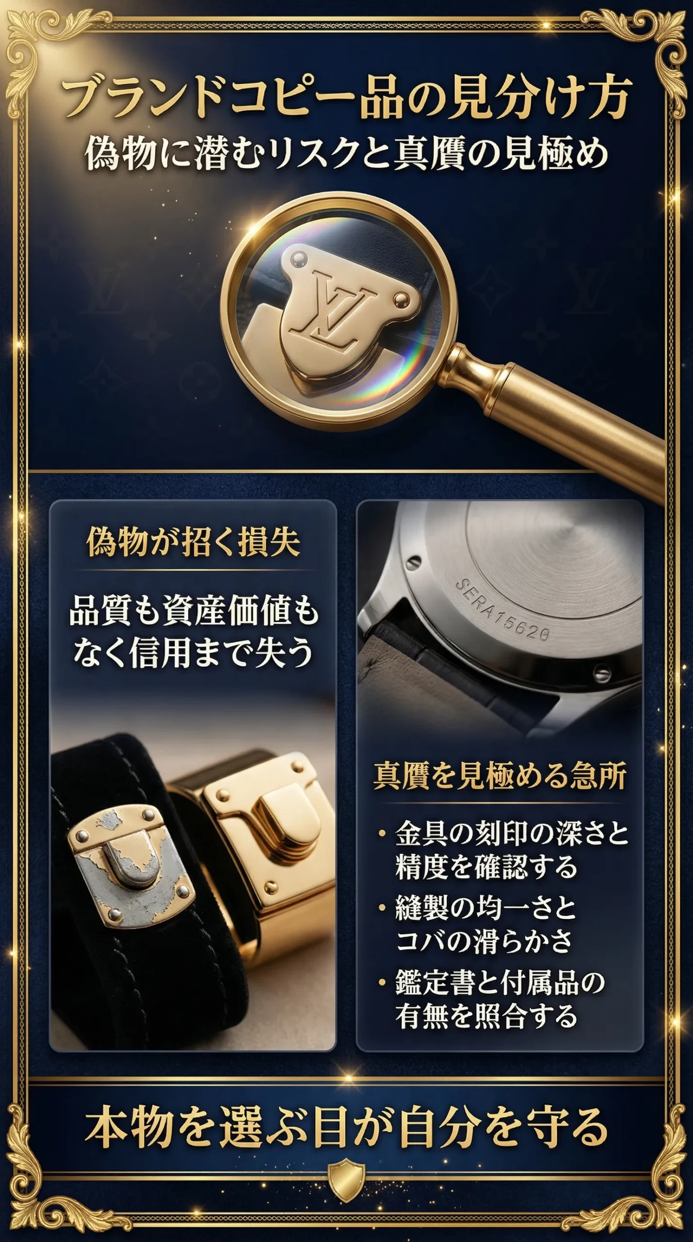 ブランドコピー品の見分け方とは?違法性や購入しないための注意点を解説