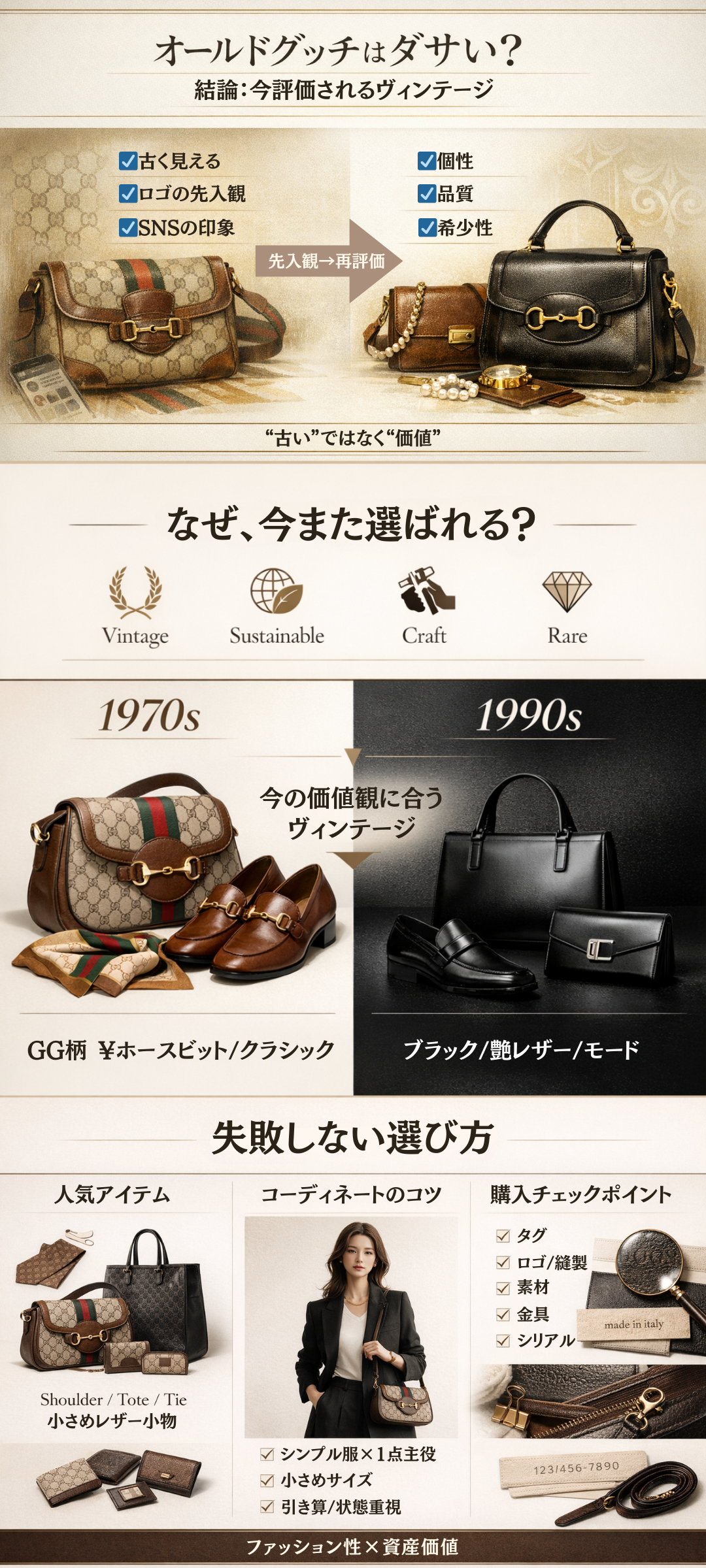 オールドグッチはダサい?再注目される理由とおすすめ年代別デザインを紹介
