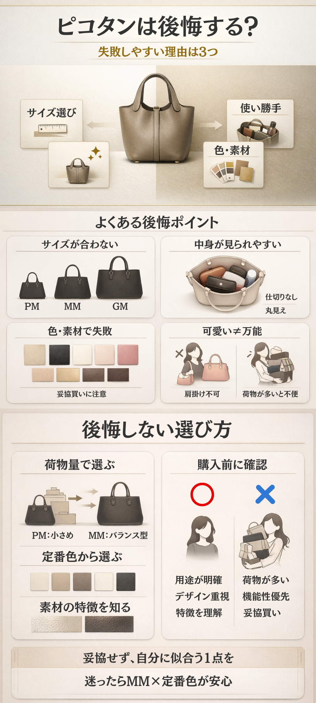 エルメス「ピコタン」は後悔する？使い勝手やサイズ・カラーまで徹底解説