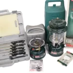 Coleman ADJUSTABLE GASOLINE LANTERN / MODEL 508A STOVE ほか まな板ナイフセット　コールマン　キャンプ用品