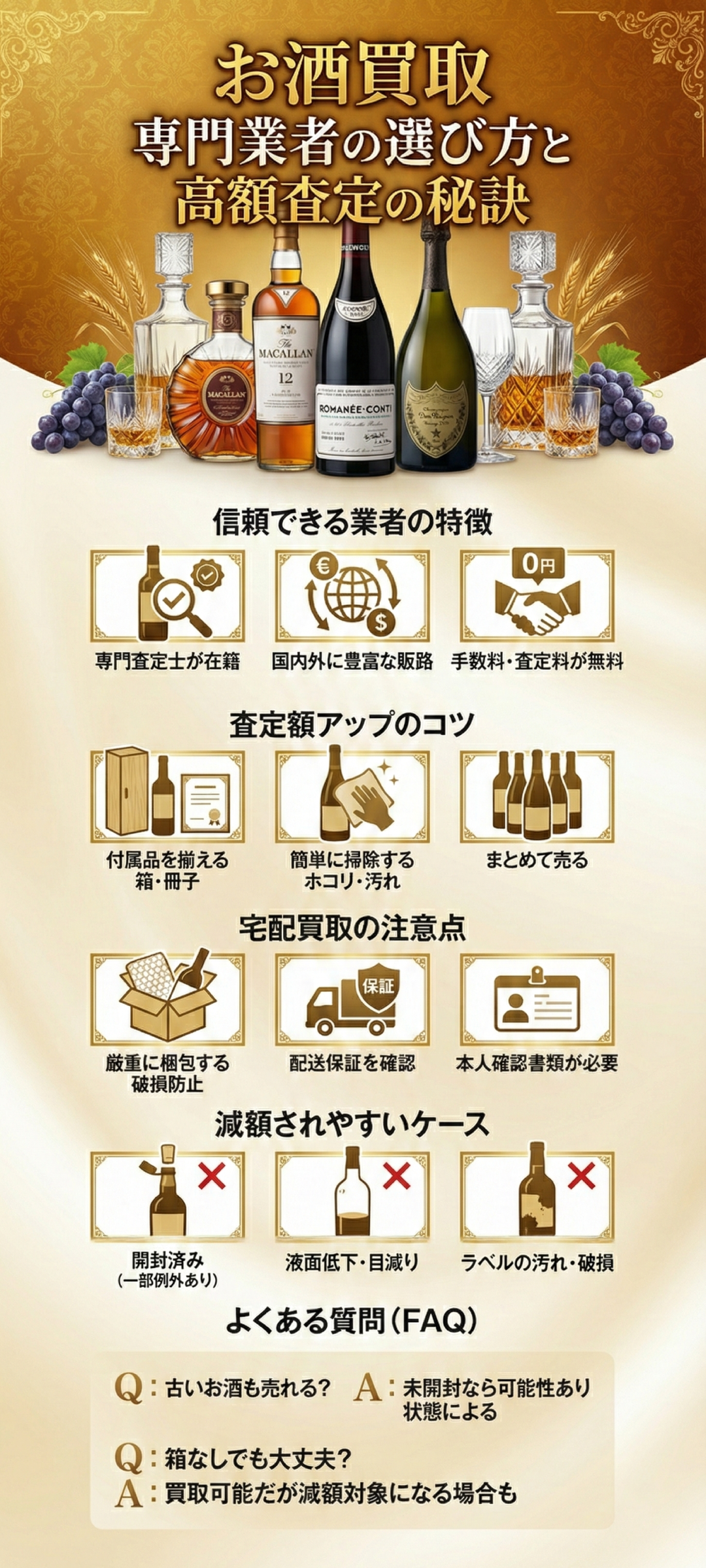 【2025年最新】お酒買取おすすめ業者10選！高く売るコツや注意点も徹底解説！