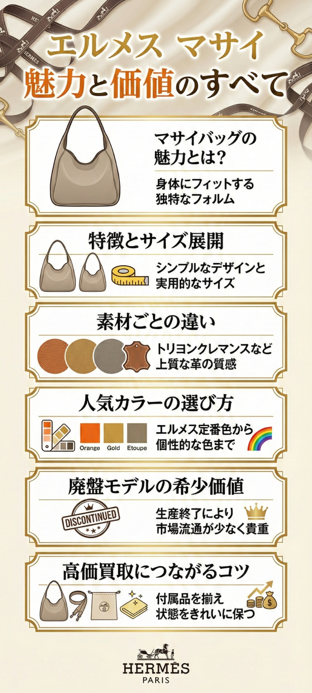 エルメスのマサイの特徴とは?種類や買取のポイントを解説