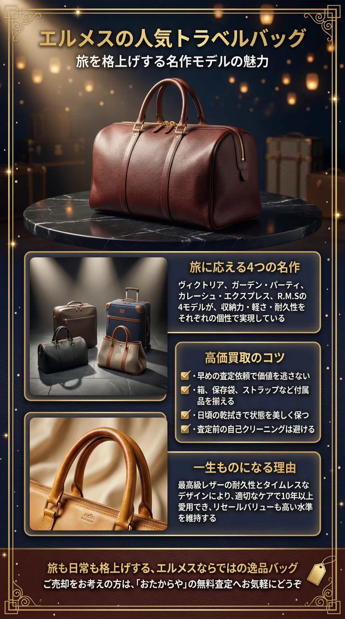 エルメスの人気トラベルバッグ一覧をご紹介!選び方や特徴についても解説
