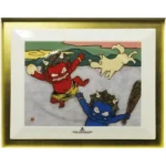 絵画 瀧下和之 鬼ヶ島でワンワンワン