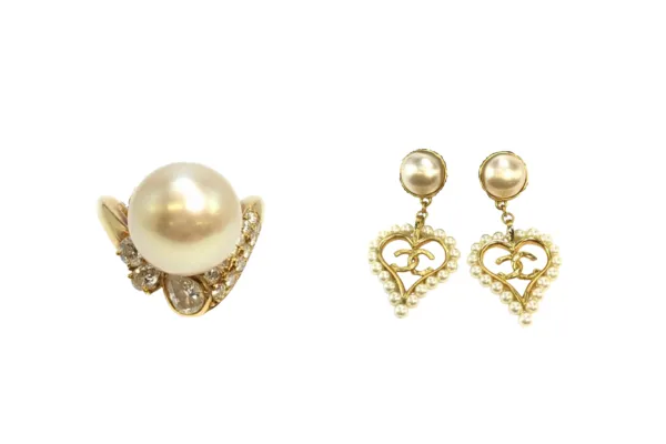 シャネル ピアス ミキモト リング 750