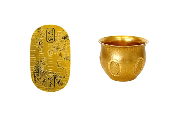 24金(K24)香炉　24金 (K24) 小判