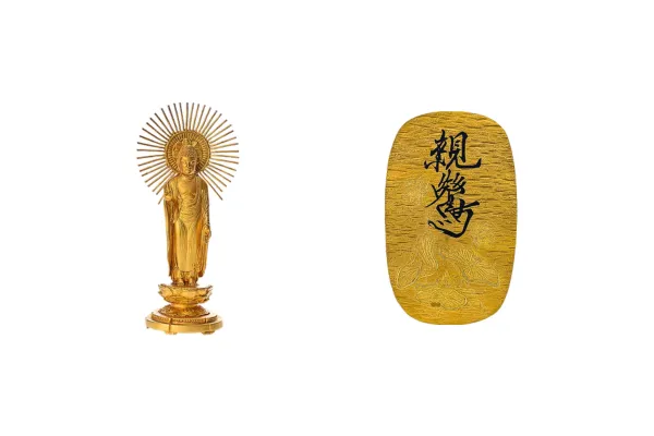 24金(K24)親鸞小判　24金(K24)仏像