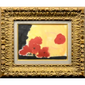 絵画 三岸節子 花