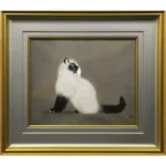 絵画 加山又造 猫