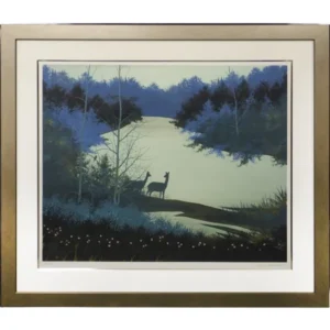 絵画 千住博 森の朝