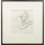絵画 小磯良平 うつ伏せの裸婦