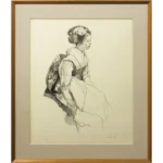 絵画 小磯良平 舞妓I-3 舞妓三態より