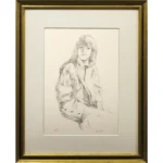絵画 小磯良平 若い女