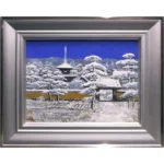 絵画 後藤純男 大和路新雪