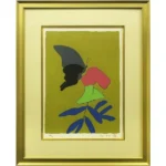 絵画 熊谷守一 花とあげ羽蝶