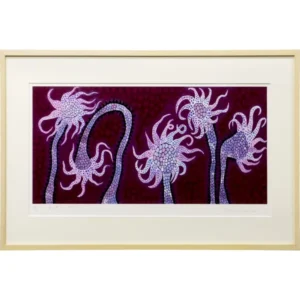 絵画 草間彌生 夜の花