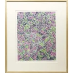 絵画 草間彌生 花さける信濃路