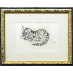 絵画 藤田嗣治 エリゴネ 猫の本より