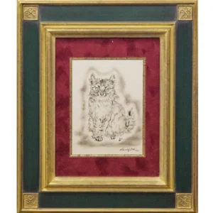 絵画 藤田嗣治 仔猫