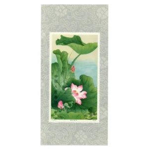 中国切手 1980年 蓮の花小型シート