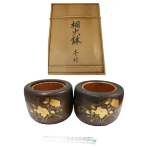 桐火鉢 2点