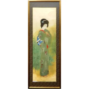 絵画 伊東深水 白萩