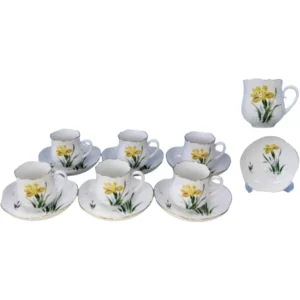 Meissen マイセン イエローアイリス カップ＆ソーサー 6客セット
