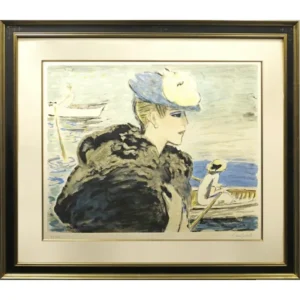 絵画 J.P.カシニョール 湖