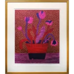 絵画 草間彌生 FLOWERS A