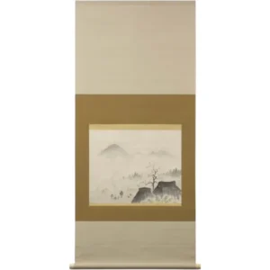掛け軸 酒井三良 朝寒