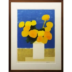 絵画 ベルナール・カトラン オレンジの花束