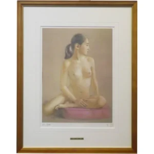 絵画 高塚省吾 珊瑚色のクッション