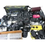 大量カメラ まとめ ミノルタ 75-300 WEATHERMATIC A コニカ 双眼鏡 National Panasonic 500mW ジャンク扱