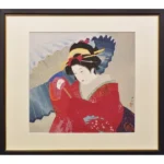絵画 伊東深水 春雪