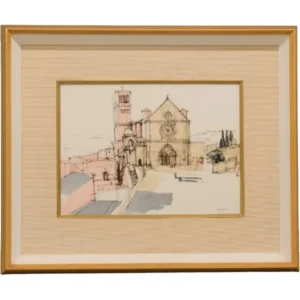 絵画 小磯良平 陶板画 サンフランチェスコ寺院