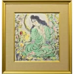 絵画 棟方志功 緑衣施無畏御尊図