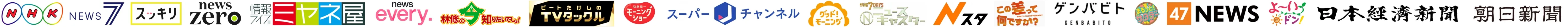 多数のメディアで紹介されました