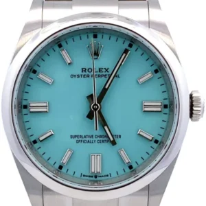 ロレックス オイスターパーペチュアル 126000 ターコイズブルー